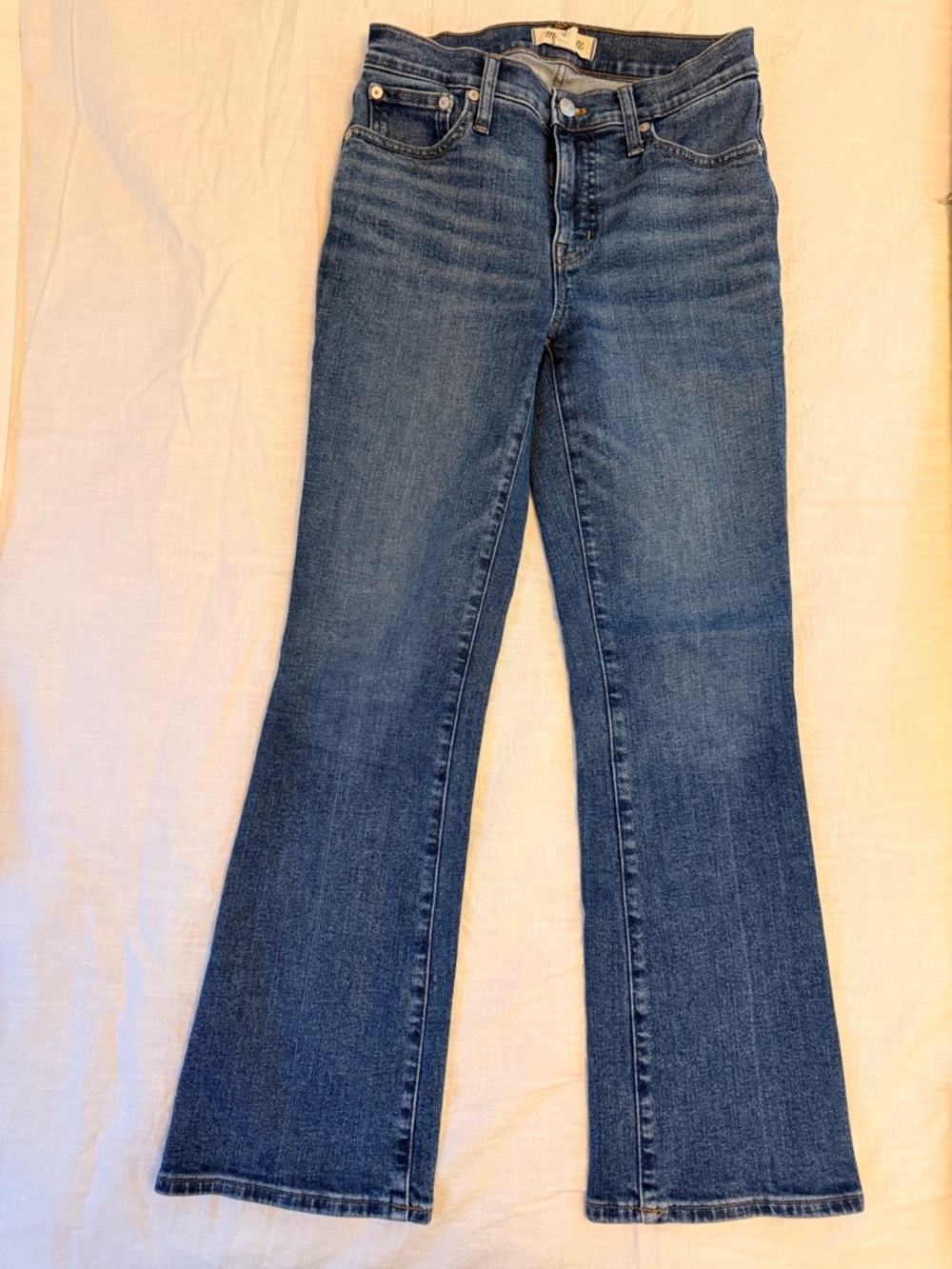 Madewell Mid-Rise Kick Out Crop Jeans Size 25